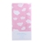 Dreamaker poly/cotton cot sheet set -pink clouds