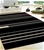 Modern Stripe Rug, Black, Charcoal, Aubergine 230x160cm