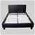 Double PU Leather Bed Frame -BLACK