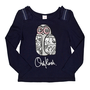 Osh Kosh B'gosh Girls Vintage Hearts Owl