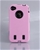 Pink Heavy Duty Case Cover For Apple iPhone 4 4G