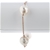 White Baroque Pearl & Rose Gold Bracelet