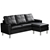 Artiss 4 Seater PU Leather Modular Couch - Black
