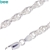 Bee Sterling Silver double curb necklace 55 cm