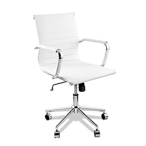 Eames Replica Pu Leather Executive, White Leather Office Chairs Australia