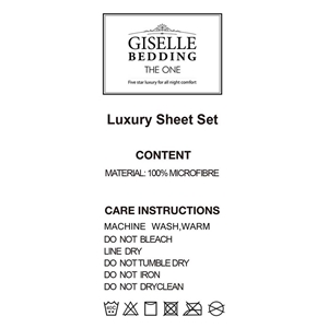 Giselle Bedding King Size 4 Piece Micro 