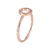 NEW Lulu Flamingo 9ct Solid Rose Gold Natural Diamond Elixer Round Ring