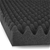 Set of 20 Studio Acoustic Foam Panel Eggshell with Glue - Black