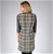 Sandwich Woven Check Tunic Dress With Knit Sleeves