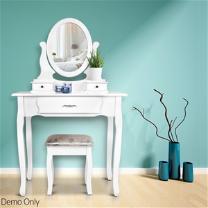 Artiss 3 Drawer Dressing Table with Mirr