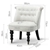 Artiss Linen Fabric Occasional Accent Chair - White