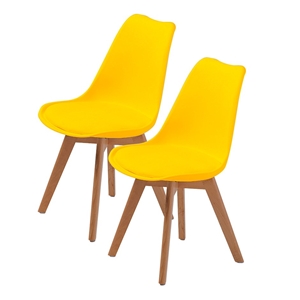 Replica Eames PU Padded Dining Chair - Y