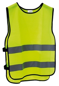 Safety Vest 100%Polyester Neon Yellow W/