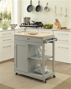 Kitchen Trolley With Solid Wood