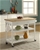 Kitchen Island Trolley Top With Open Shelves - White
