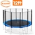 Blizzard 12 ft trampoline with net - Blue