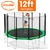 Cyclone 12 ft Springless trampoline with net