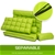 Lounge Sofa Leather Double Bed GEMINI - GREEN
