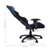 PU Leather & Mesh Reclining Office Desk Gaming Chair - Black & Blue