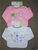 Plum Baby Long Sleeve Feeder Bib in Pink and Blue