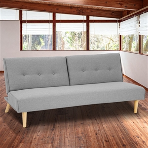 3 Seater Modular Linen Fabric Sofa Bed C