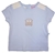 Plum Baby Pale Blue Kombi Top with Back Snap Opening