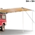 Wallaroo 3m x 3m Car Side Awning Roof Top Tent - Sand