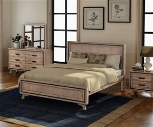 Queen Size Silver Brush Bed Frame in Aca