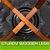 4x Oak Wood Bar Stool 72cm Leather LEILA - COFFEE BROWN
