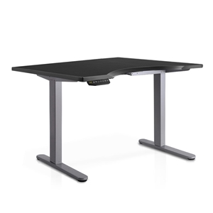 140cm Curved Adjustable Curved Desk - Bl