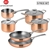 Lassani Tri-ply Copper 9pc Cookware