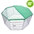 8 Panel Foldable Pet Playpen 30" w/ Cover - GREEN