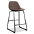 Artiss Set of 2 PU Leather Crosby Bar Stools - Brown