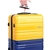 Wanderlite Luggage Sets 3 Piece Suitcase Set Lightweight Yellow and Purple