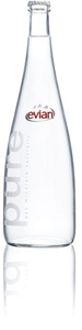 Evian Mineral Water (12 x 750mL Glass Bo