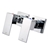 Square Chrome Wall Top Assembles 1/4 Turn Shower Taps, Watermark