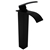 Square Waterfall Black Counter Top/Above Tall Basin Mixer Tap