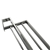 Square Chrome 304 Stainless Steel Double Towel Holder Rack Rail 600mm