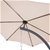 Gardeon Hanging Chair with Umbrella Beige