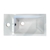 395 x 210 x 150mm Rectangle White Insert Basin With Tap Hole