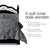 Giselle Bedding Super King Quilt Cover Set - Charcoal