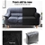 Artiss High Stretch Sofa Lounge Protector Slipcovers 1 Seater Black