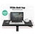 Artiss Mobile Gas Lift Sit Stand Laptop Desk Adjustable Bar Table Black