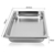 SOGA 2 x Gastronorm GN Pan 1/1 100mm Deep Stainless Steel Tray