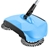 Auto Household Spin Hand Push Sweeper Broom Floor Dust Cleaner Mop Blue