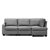 Artiss 5 Seater Sofa Lounge Chair Chaise Suite Corner Fabric Dark Grey
