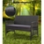 Gardeon Outdoor Furniture Rattan Set Wicker Patio Cushion 4pc Dark Grey