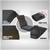 Adjustable Floor Gaming Lounge Chair 98 x 46 x 19cm - Grey