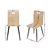 Artiss 4x Dining Chairs Bentwood Seater Metal Legs Chair Wooden