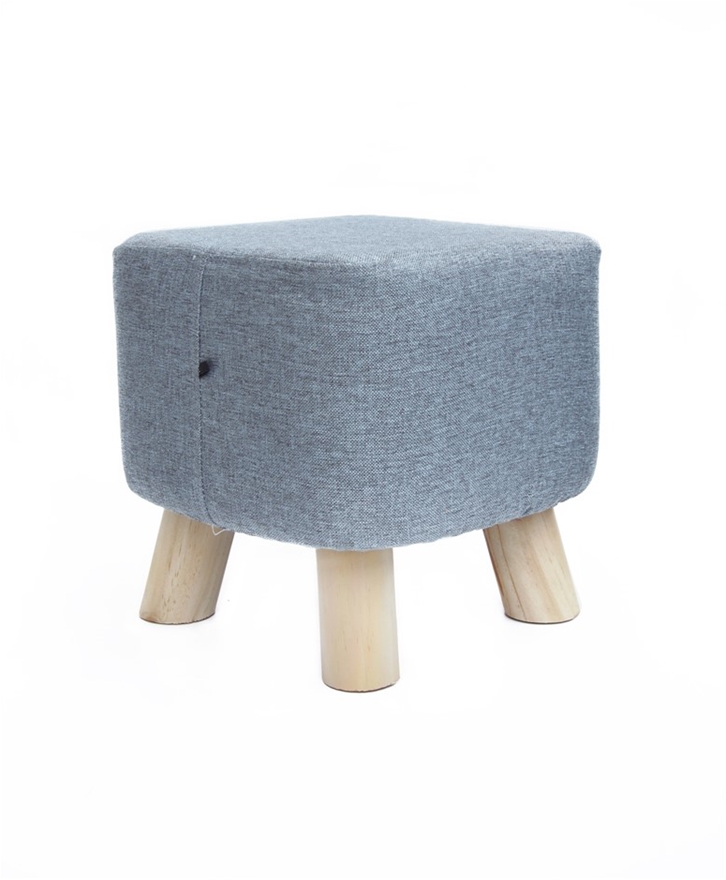 Fabric Ottoman Foot Stool Rest, Wooden Footstool With Storage